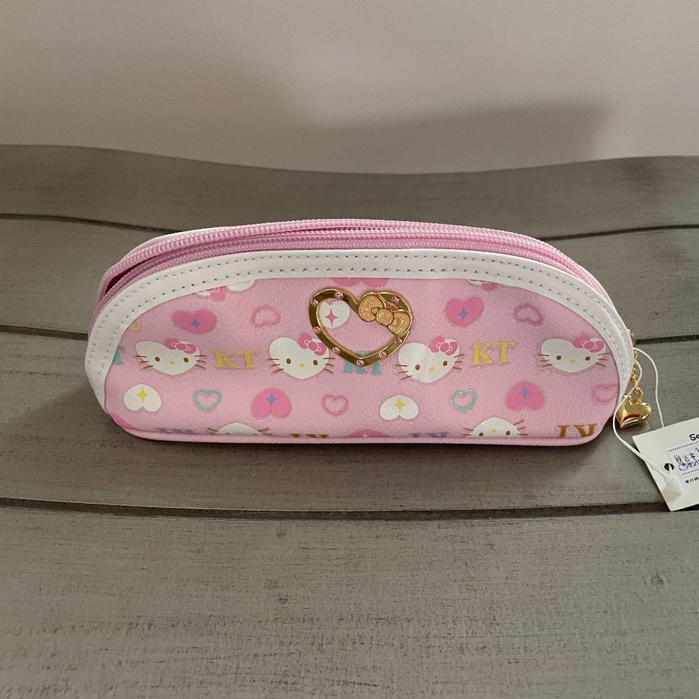 Hello Kitty vegan leather makeup case from Japan!